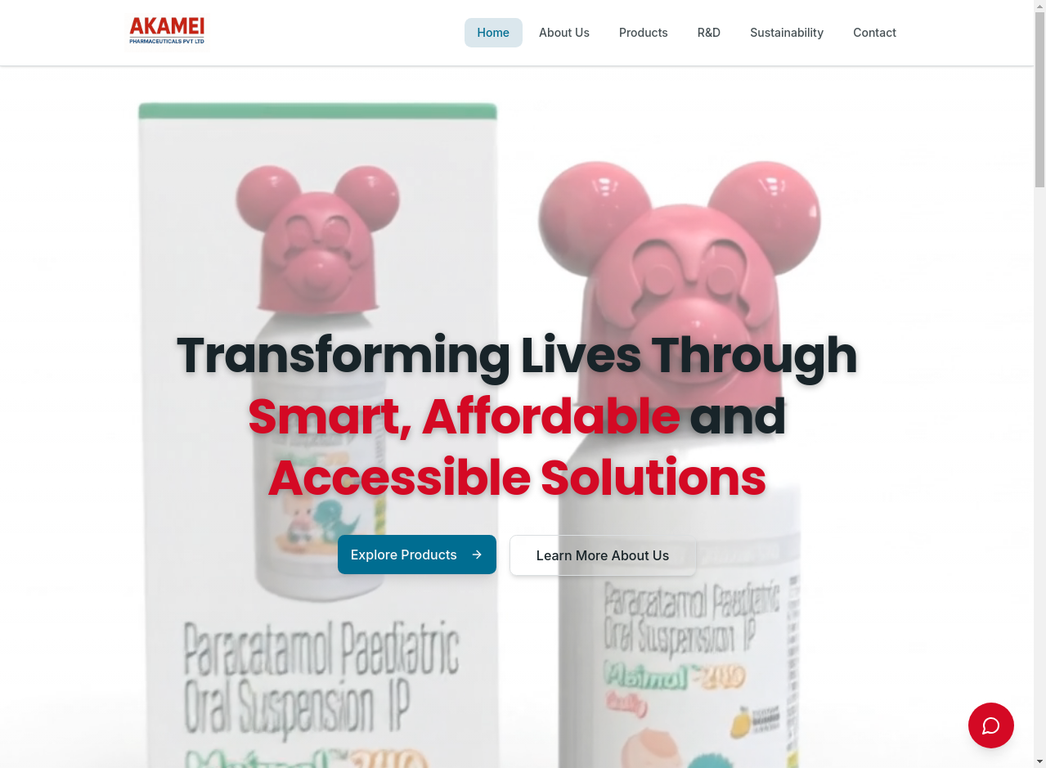 Akamei Pharmaceuticals Website